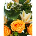 RAMO ROSAS Y LILIS ARTIFICIAL 50CM - Imagen 4