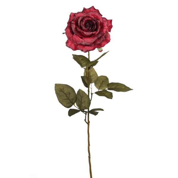 VARA ROSA ARTIFICIAL,  66CM, Ø FLOR 12CM - Imagen 1