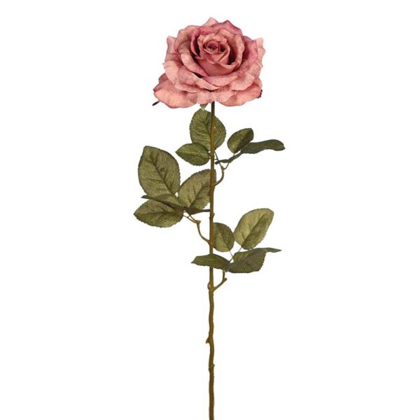 VARA ROSA ARTIFICIAL,  66CM, Ø FLOR 12CM - Imagen 6