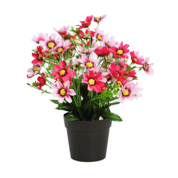 WT27031MX2.06_0 PLANTA MARGARITAS ARTIFICIAL CON MACETA 28CM - Imagen 1