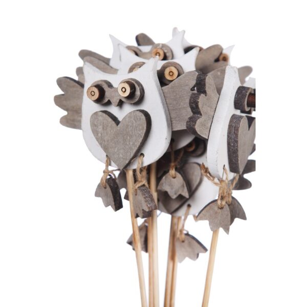 PICK MADERA BUHO BOLSA 6UD - Imagen 2