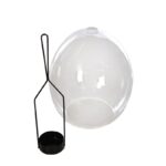 CUPULA PORTAVELAS CRISTAL 16CM - Imagen 2