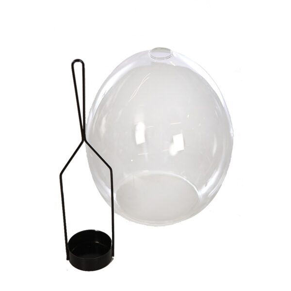 CUPULA PORTAVELAS CRISTAL 16CM - Imagen 2