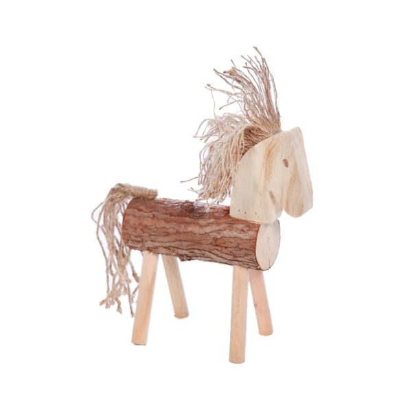 Y0525_0 CABALLO DECORATIVO TRONCO 36CM - Imagen 1