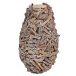 FAROL PARA VELA CORTEZAS MADERA 63CM