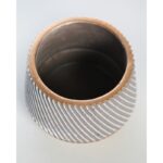 MACETA CERAMICA LINEAS 7CM - Imagen 2
