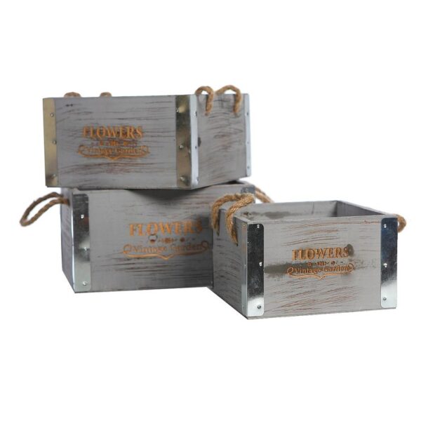 Y0705_0 CAJA VINTAGE FLOWER X 3 - Imagen 1