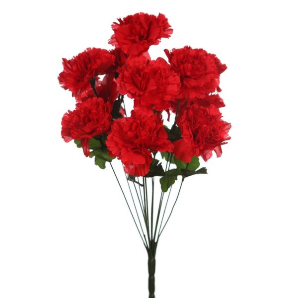 RAMO DE CLAVELES X 12 ARITFICIAL 50CM - Imagen 1