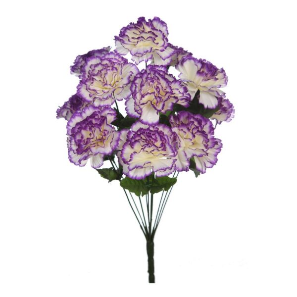 RAMO DE CLAVELES X 12 ARITFICIAL 50CM - Imagen 5